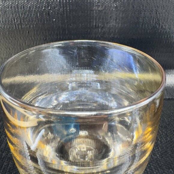 Glassybaby Hand Blown Glass Votive Candle Holder Clear With Gold Layer Cup Glass - Picture 7 of 10